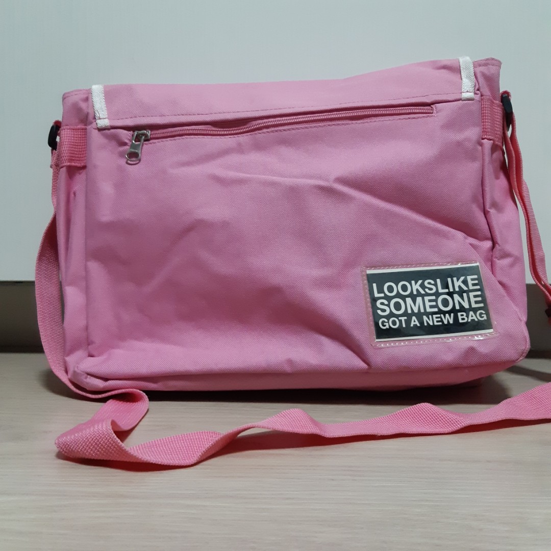 converse messenger bag pink