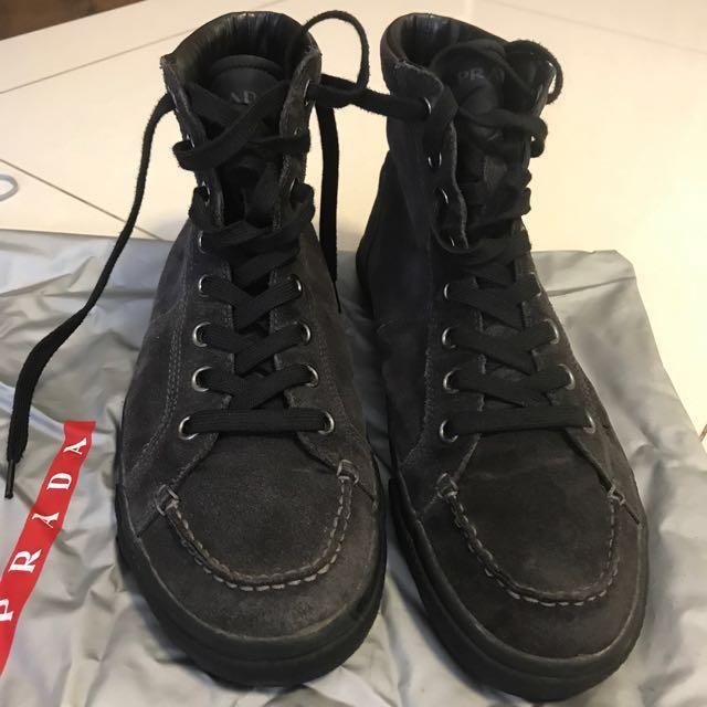 Authentic Prada Sneaker Boots on Carousell
