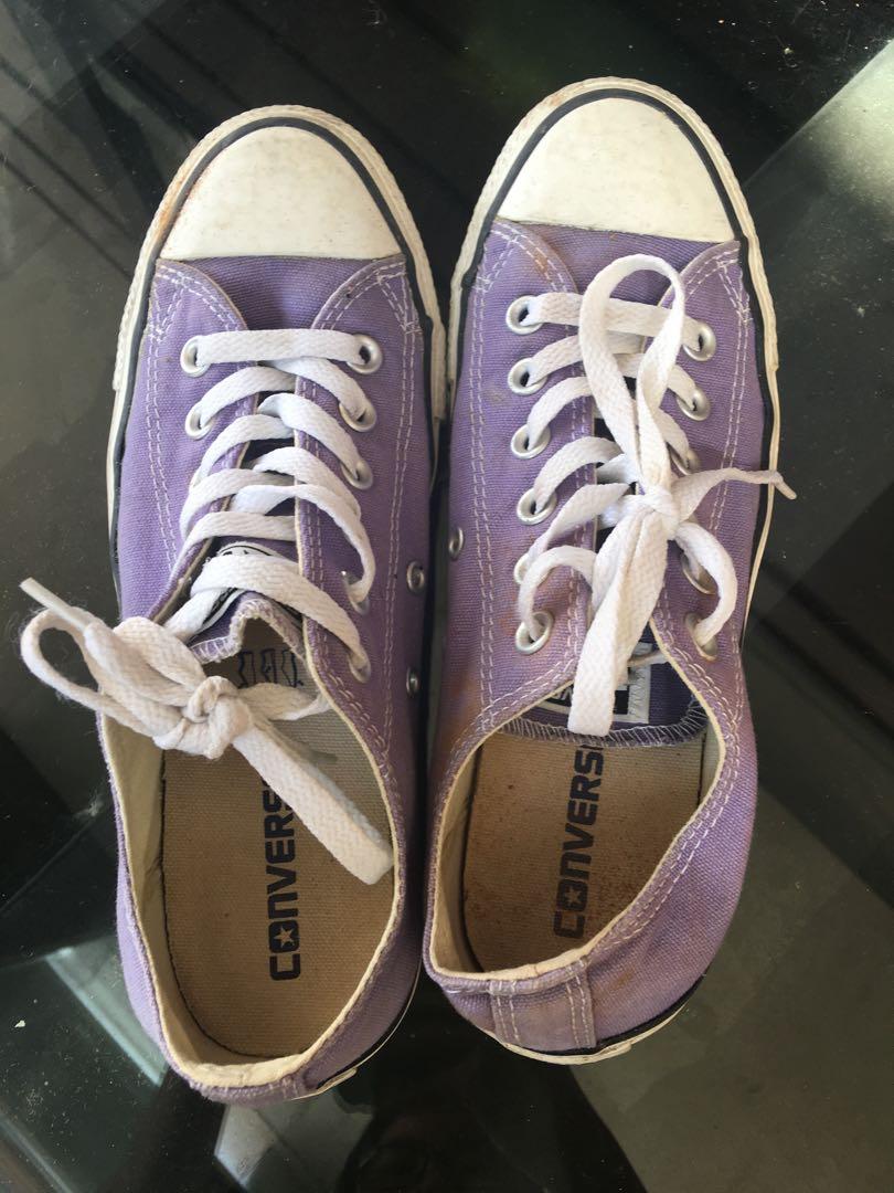 womens purple converse shoes