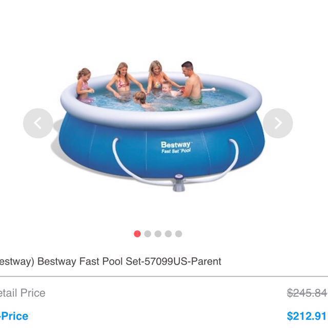 bestway fast set inflatable pool