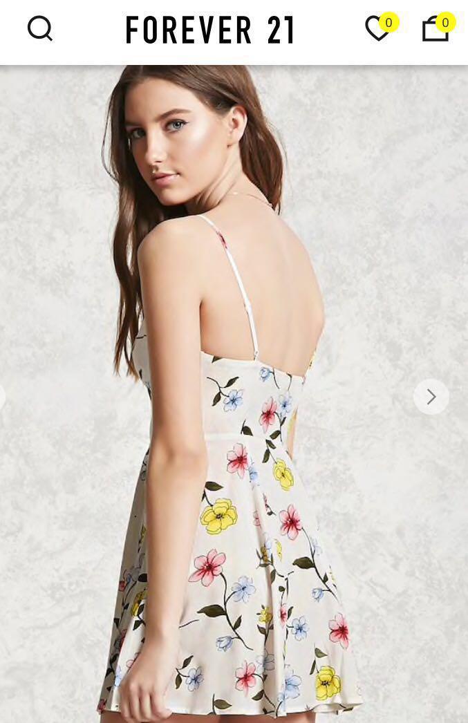 Forever 21 floral cami mini dress shop
