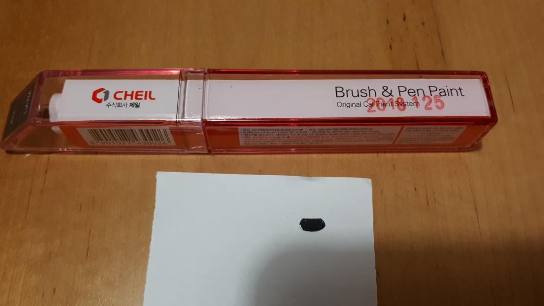 Cheil brush & pen touch up paint (charcoal black), Car Accessories, Car