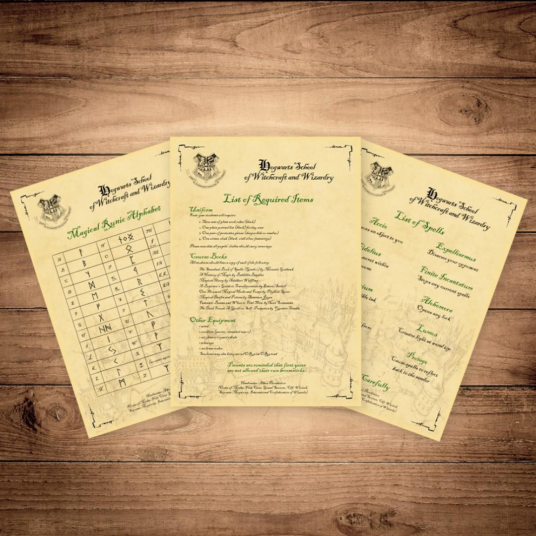 Customized Harry Potter Hogwarts Acceptance Letter Design Craft Handmade Craft On Carousell