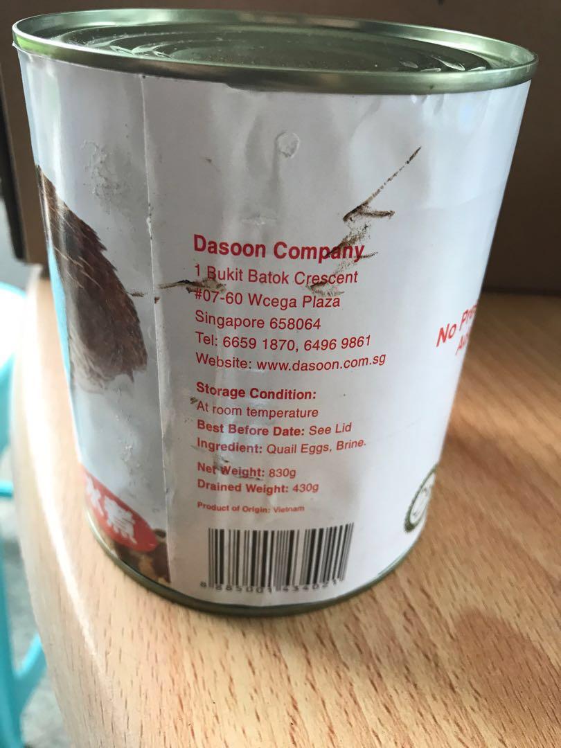 Dasoon Quail Egg 50pcs L16, Food & Drinks, Packaged & Instant Food on