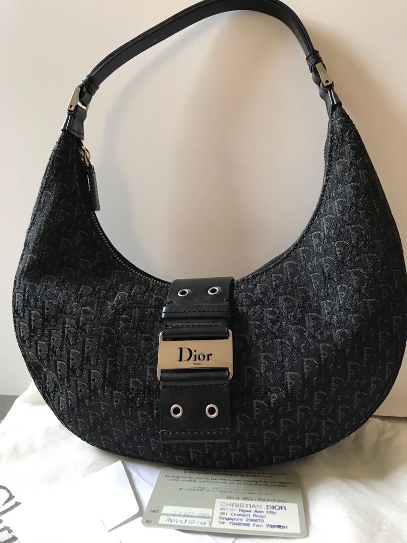 Dior Cream Oblique Canvas and Leather Ethnic Hobo For Sale at 1stDibs