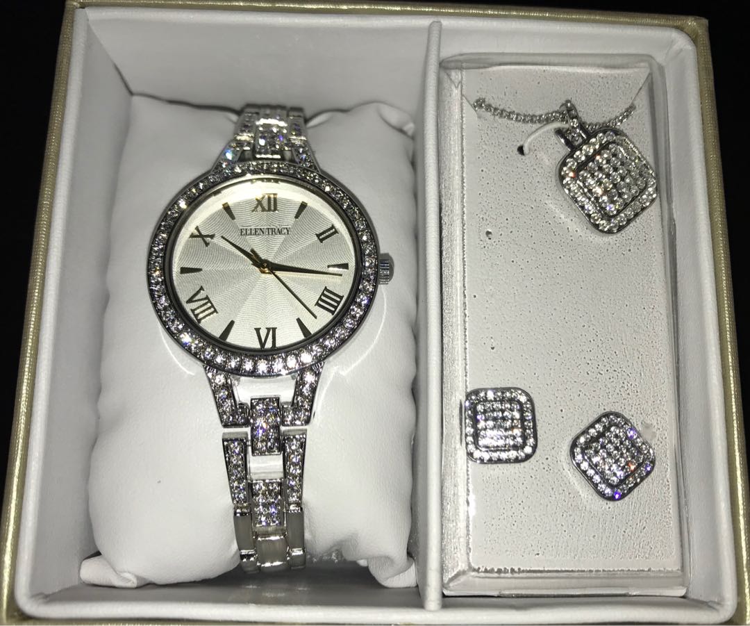 Ellen tracy watch silver clearance