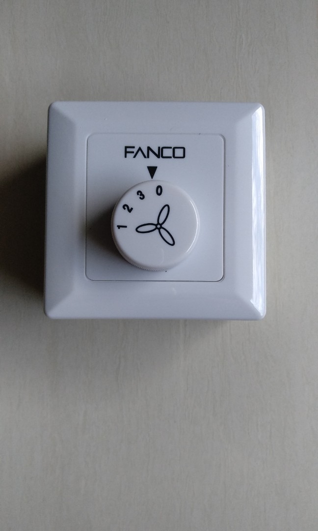 Fanco Ceiling Fan Wall Mounted Control Regulator Home Appliances