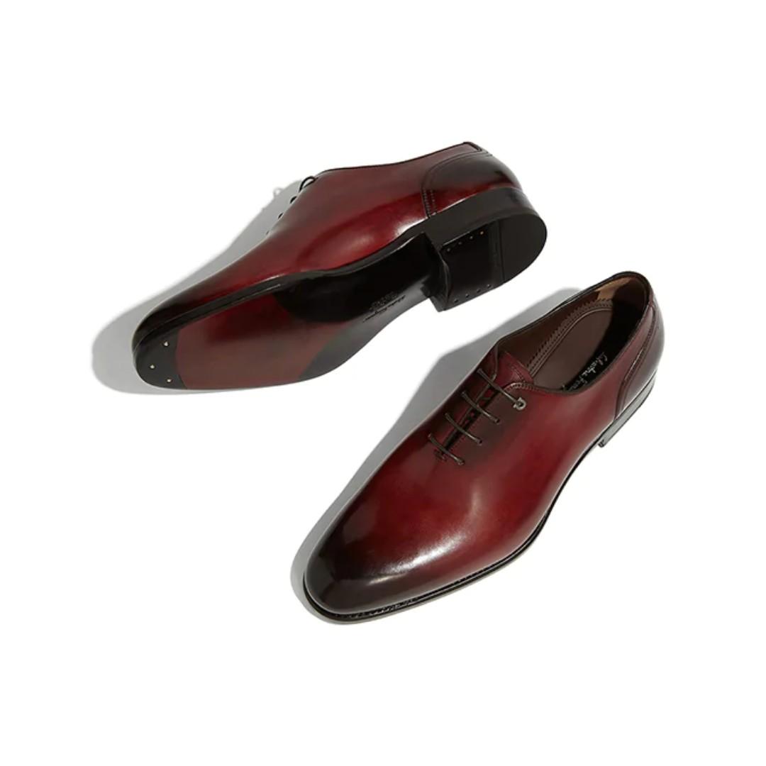Red oxford shoes mens on sale