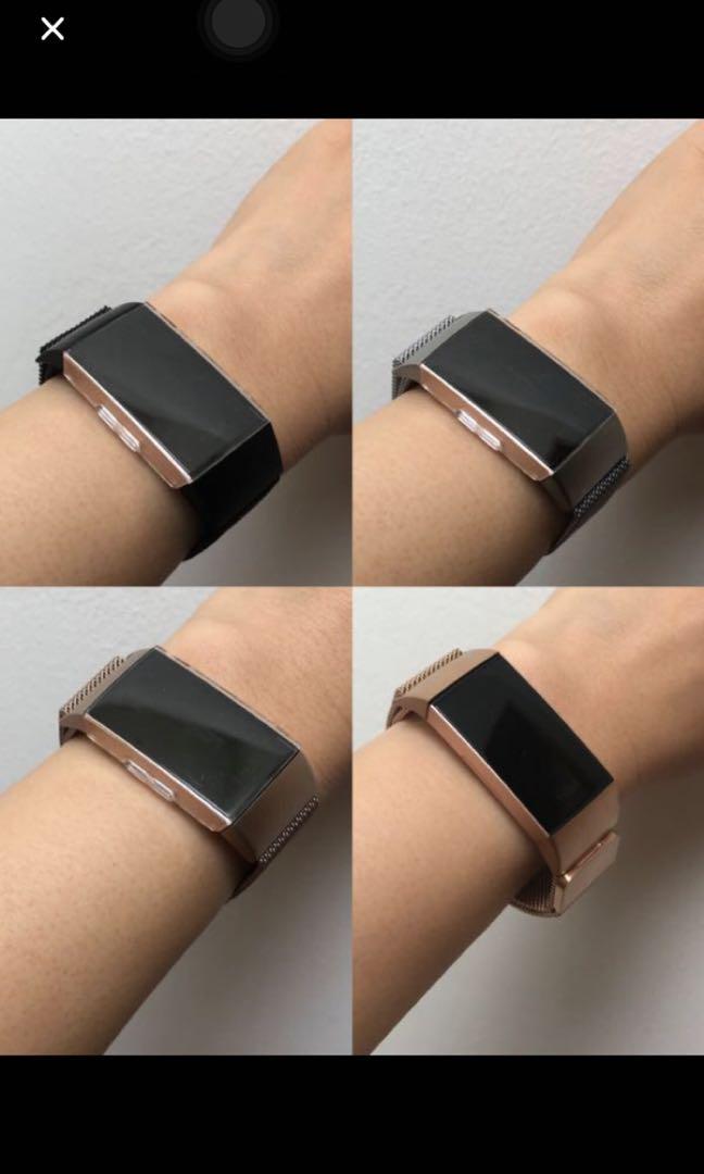 rose gold fitbit charge 3 strap