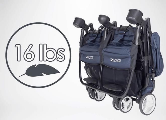 the zoe double stroller