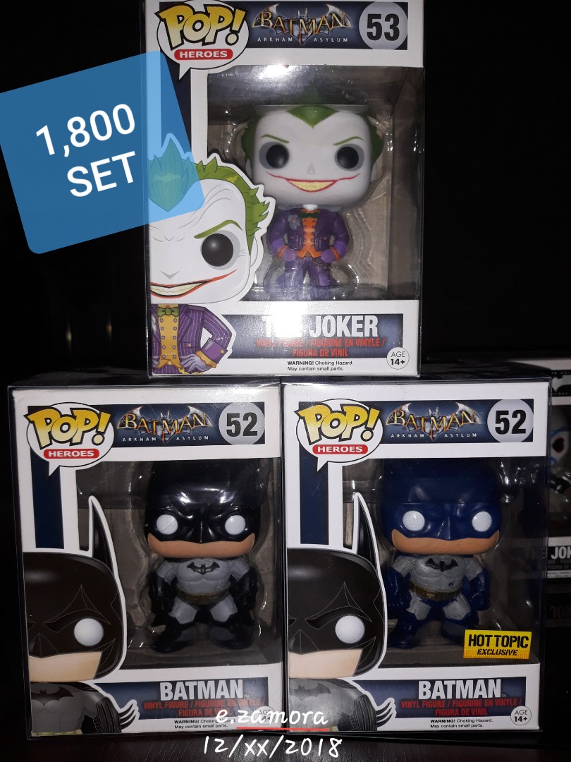 Funko Pop Batman Arkham Asylum Set Only Hobbies Toys Toys Games On Carousell