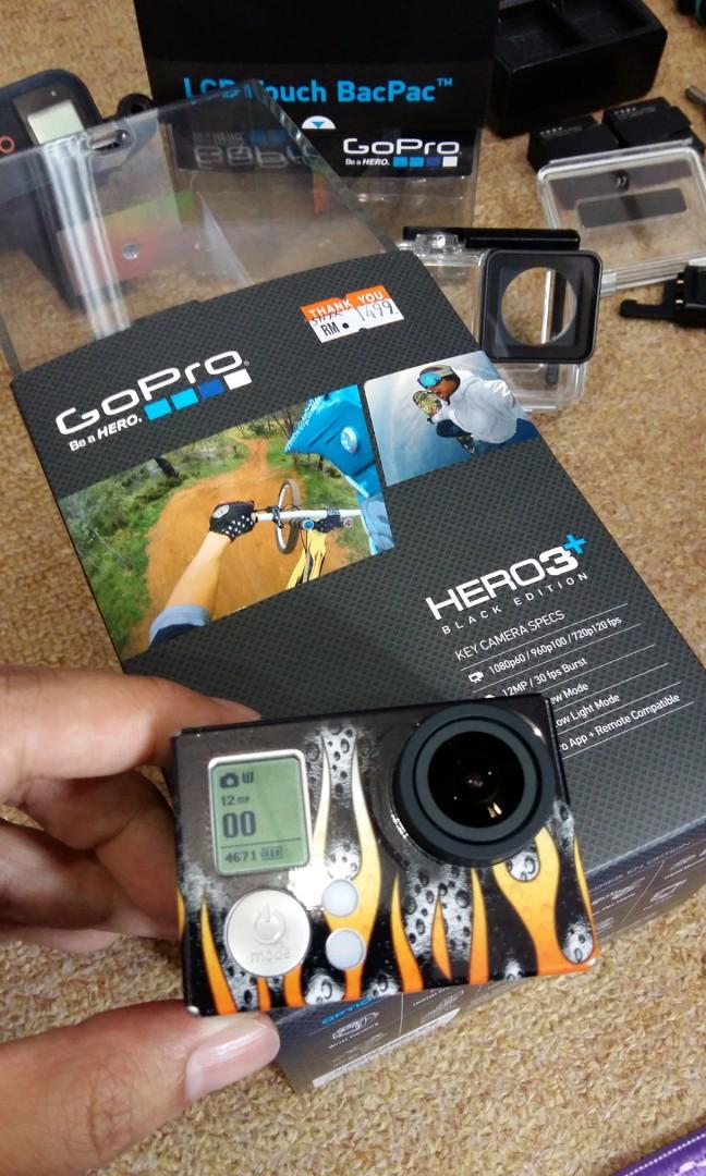 Gopro Hero 3 Black Edition Full Set Accessories Photography On Carousell