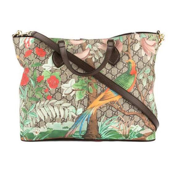 Gucci Tian Canvas Tote Bag Luxury Bags Wallets on Carousell