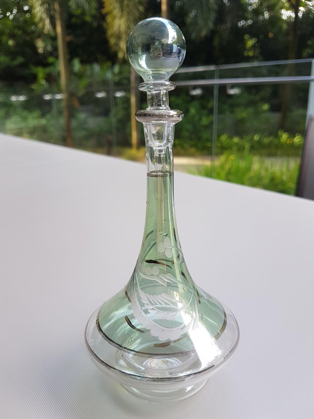 Glass Perfume Container Great Decorative Item For Bathroom Furniture Home Decor Others On Carousell