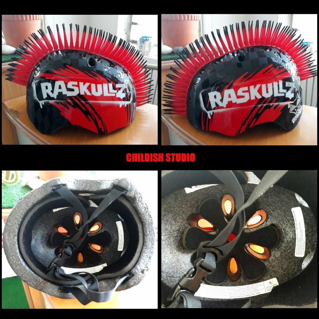 Imported Raskullz Mohawk Kids Helmet S Size Sports Other On