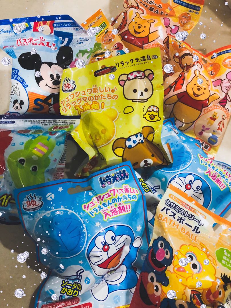 Japan Assorted Disney Bath Bombs Babies Kids Bathing