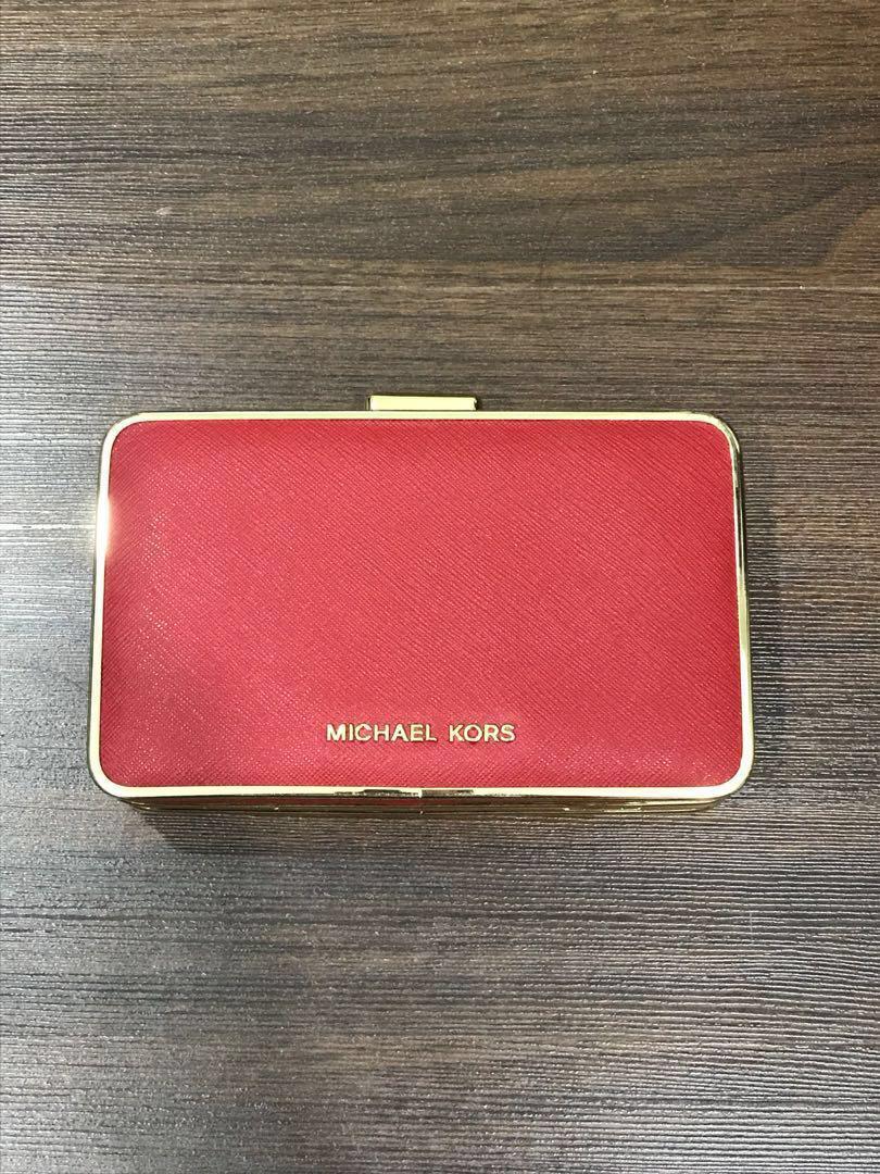 michael kors box clutch