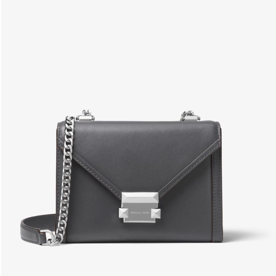 whitney small leather shoulder bag