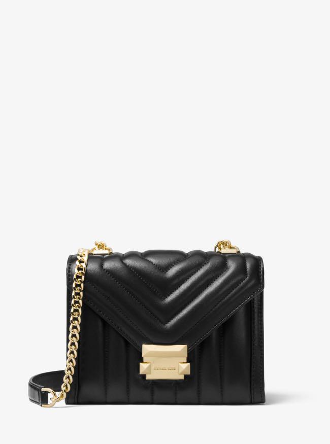 whitney small leather shoulder bag