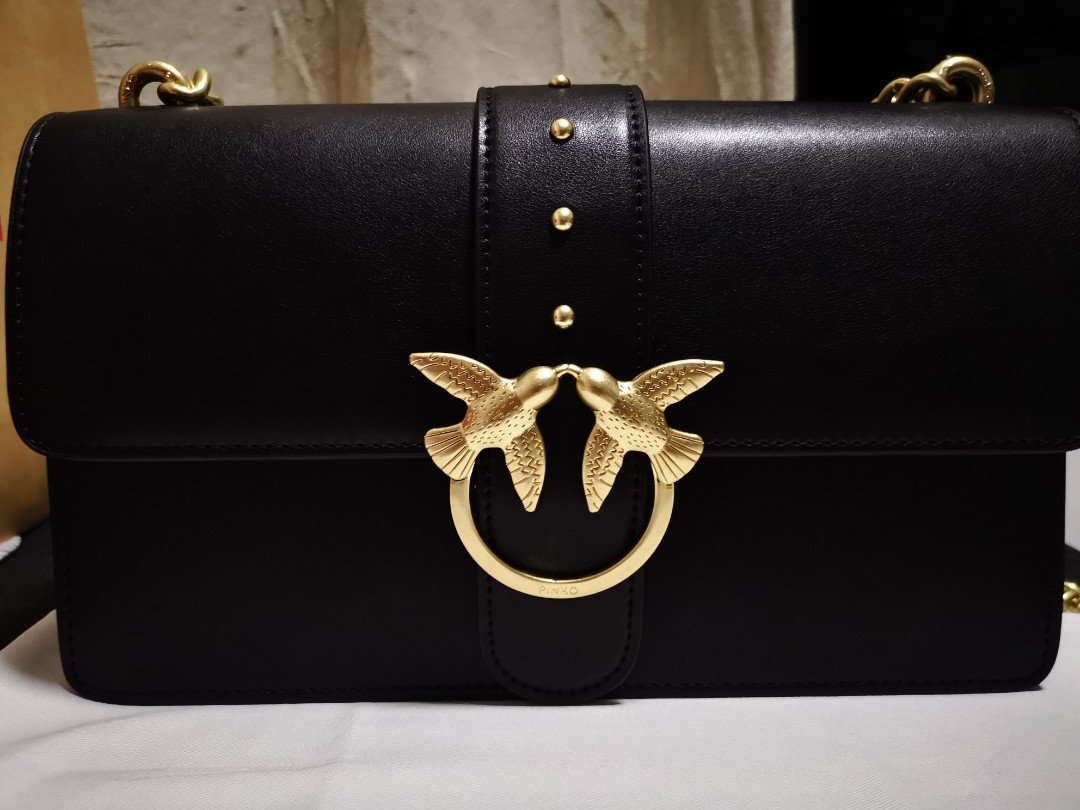 Pinko black love bag deals