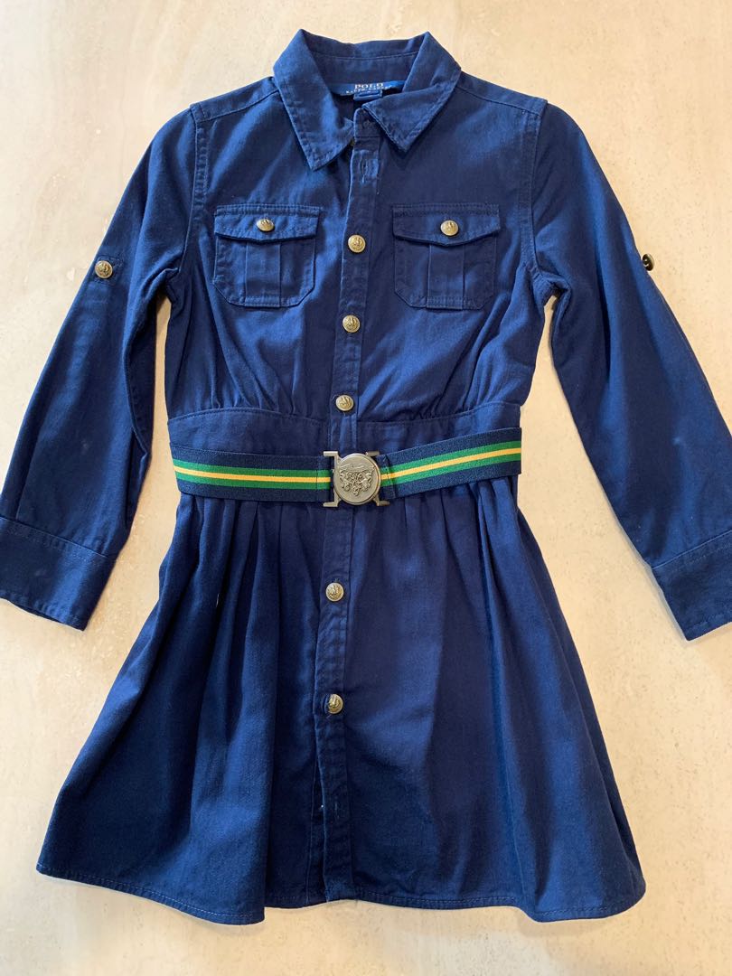 Preloved 100 Authentic Polo Ralph Lauren Tweed Dress Babies