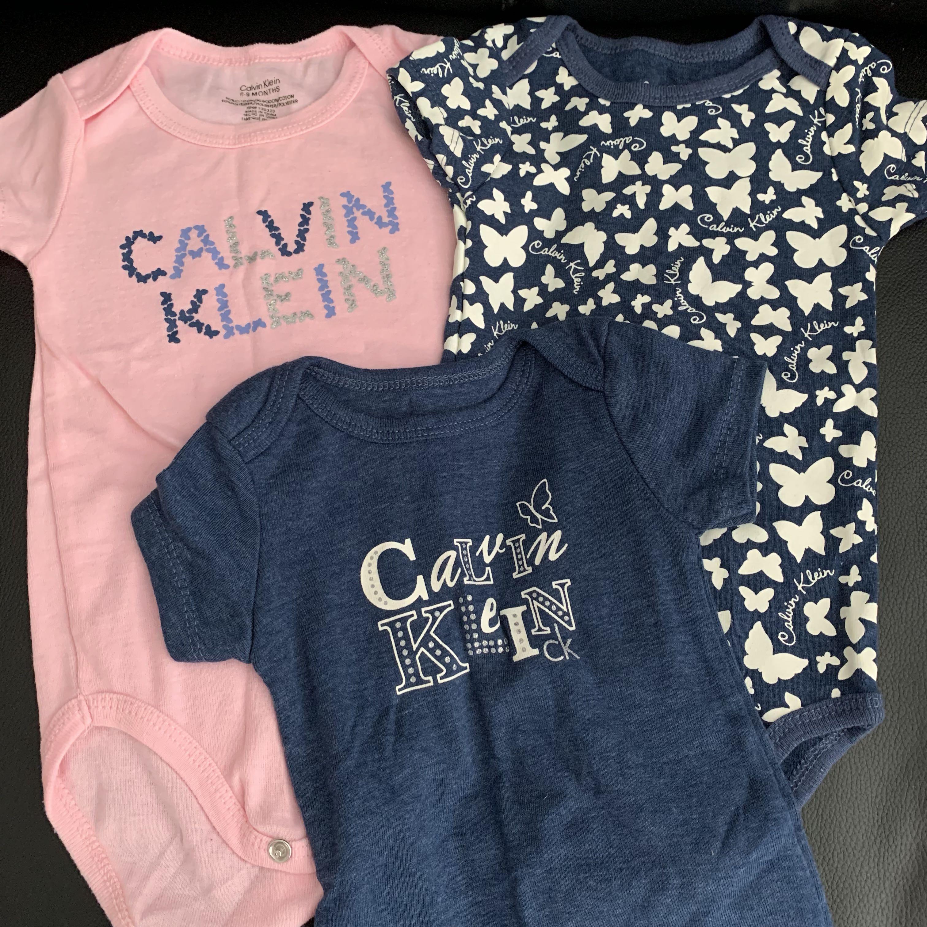 Calvin klein baby girl onesies sales