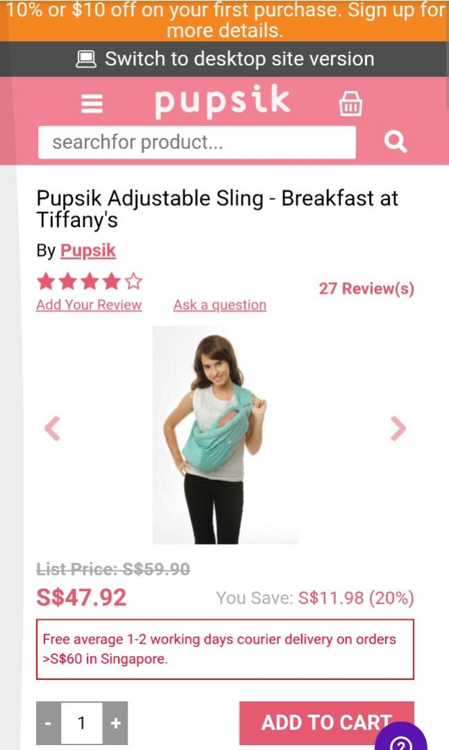 pupsik adjustable sling review