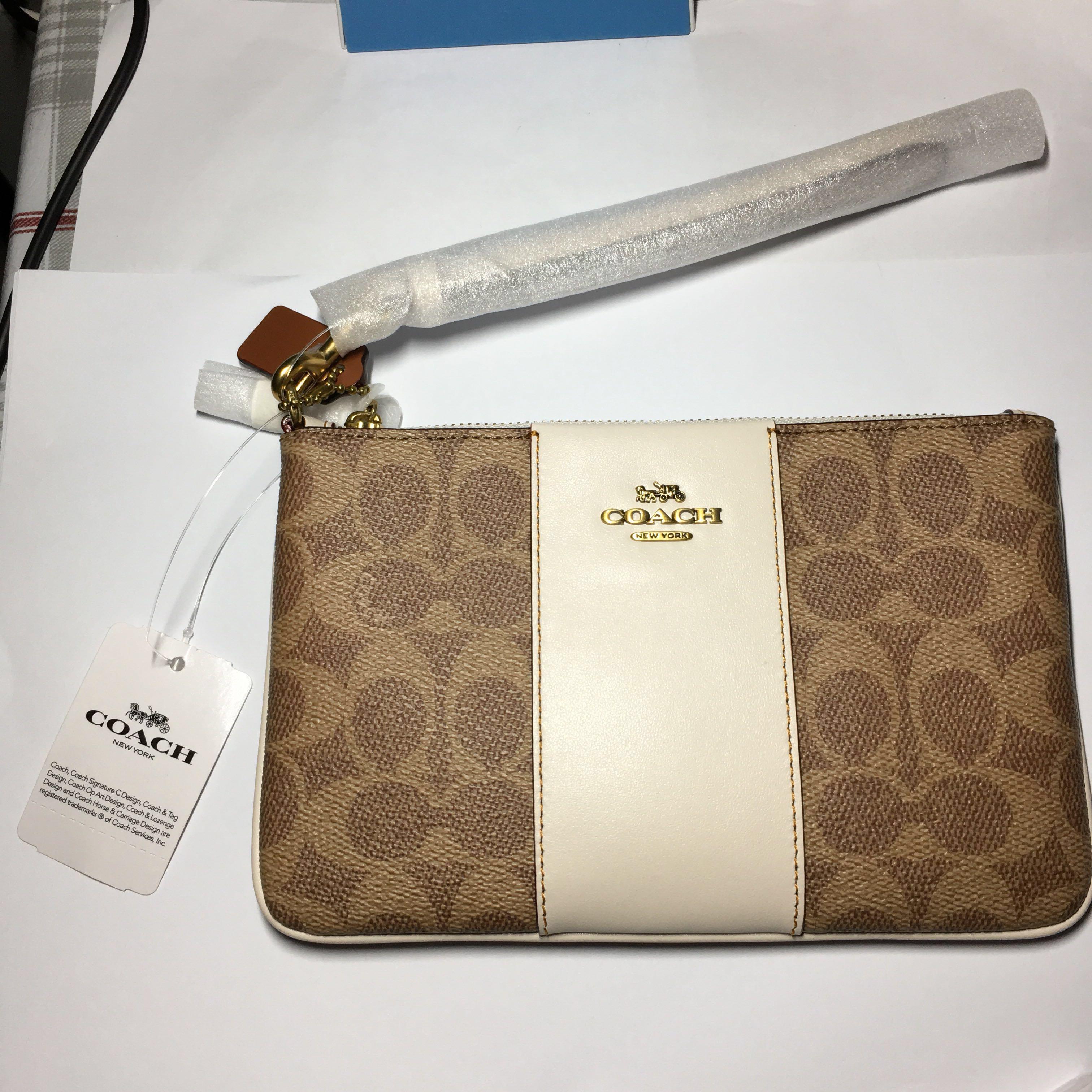 Coach Small Wristlet In Colorblock Signature Canvas 2024 favors