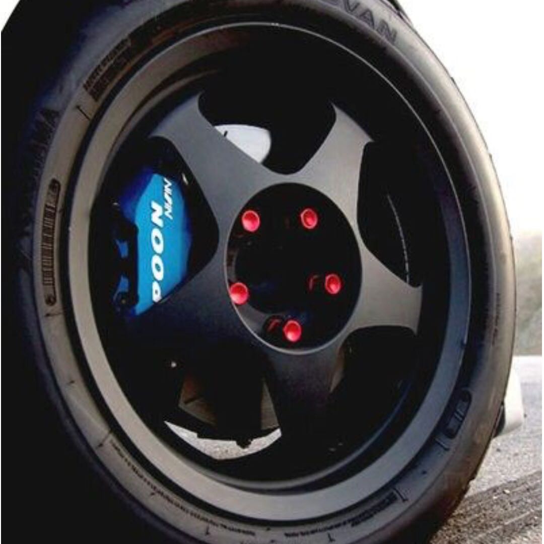 Spoon Sports Racing Lug Nuts Blue/ Red M12x 1.5 for Honda, Car