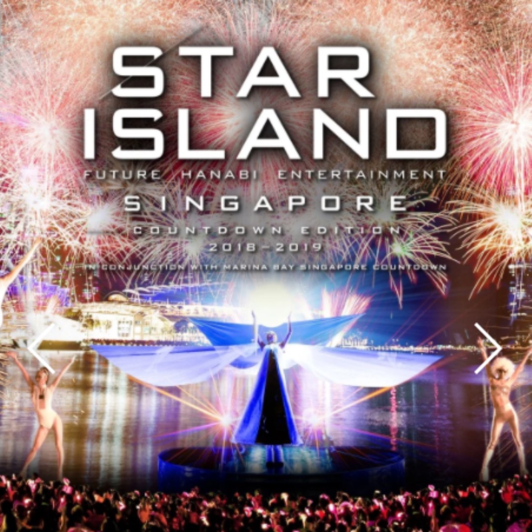 Star Island Singapore Countdown, Section 3 Row 57, Tickets & Vouchers