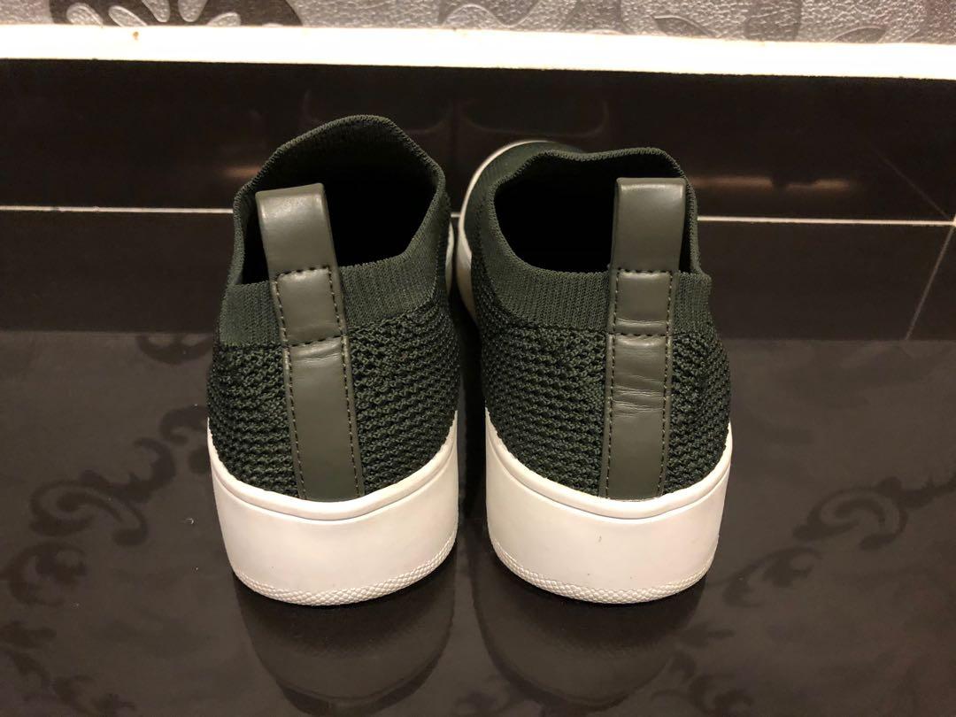 Steve Madden Slip on Platform Shoes Olive Green Women s Fashion Footwear Sneakers on Carousell