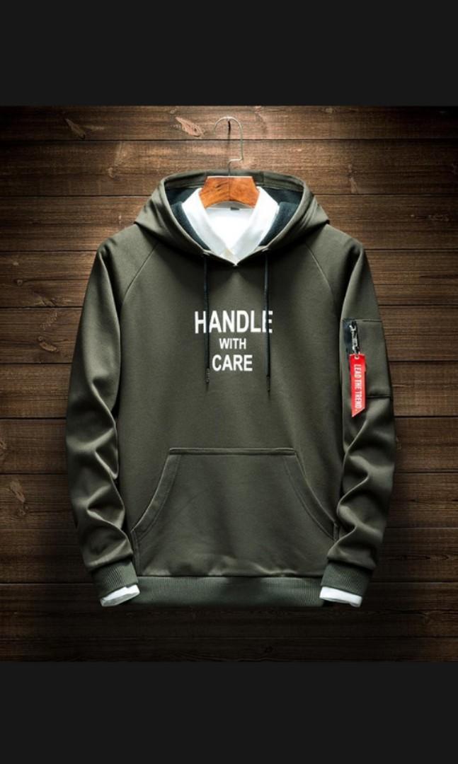 fashion korean style men's hoodie jacket