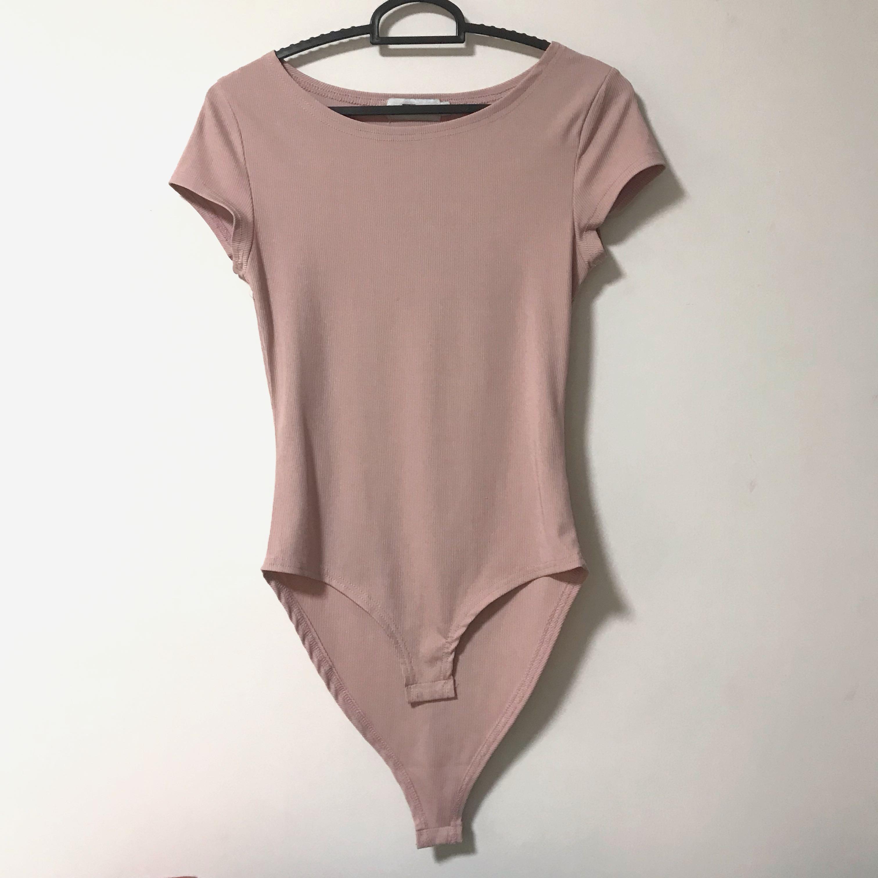temt dusty pink bodysuit Women s Fashion Tops Sleeveless on