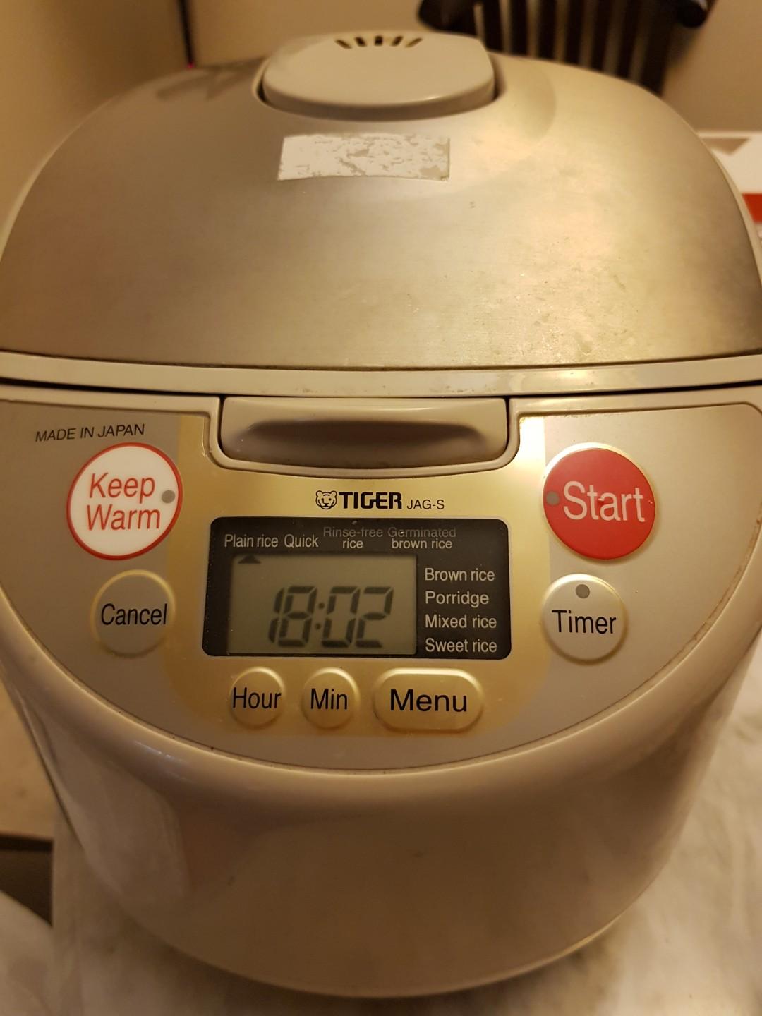Tiger Rice cooker Model JAGS18S, TV & Home Appliances, Kitchen Appliances, Cookers on Carousell