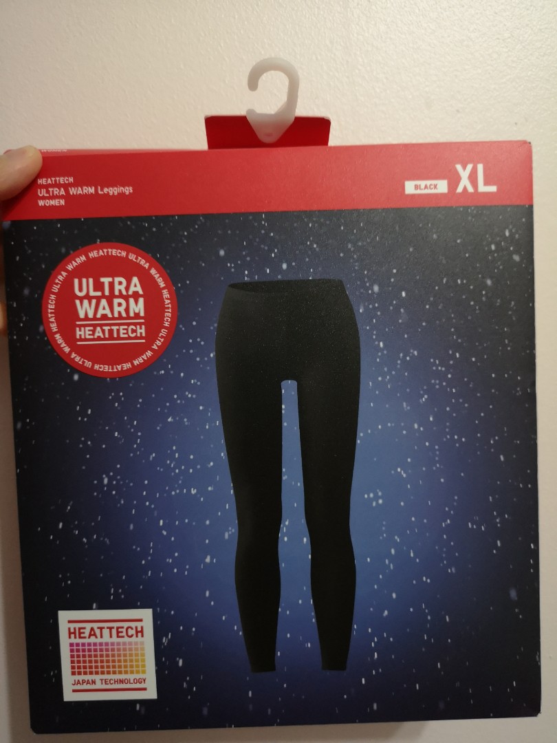 Uniqlo Heattech Ultra Warm Kids Black Leggings Stretch Size 7/8 | eBay