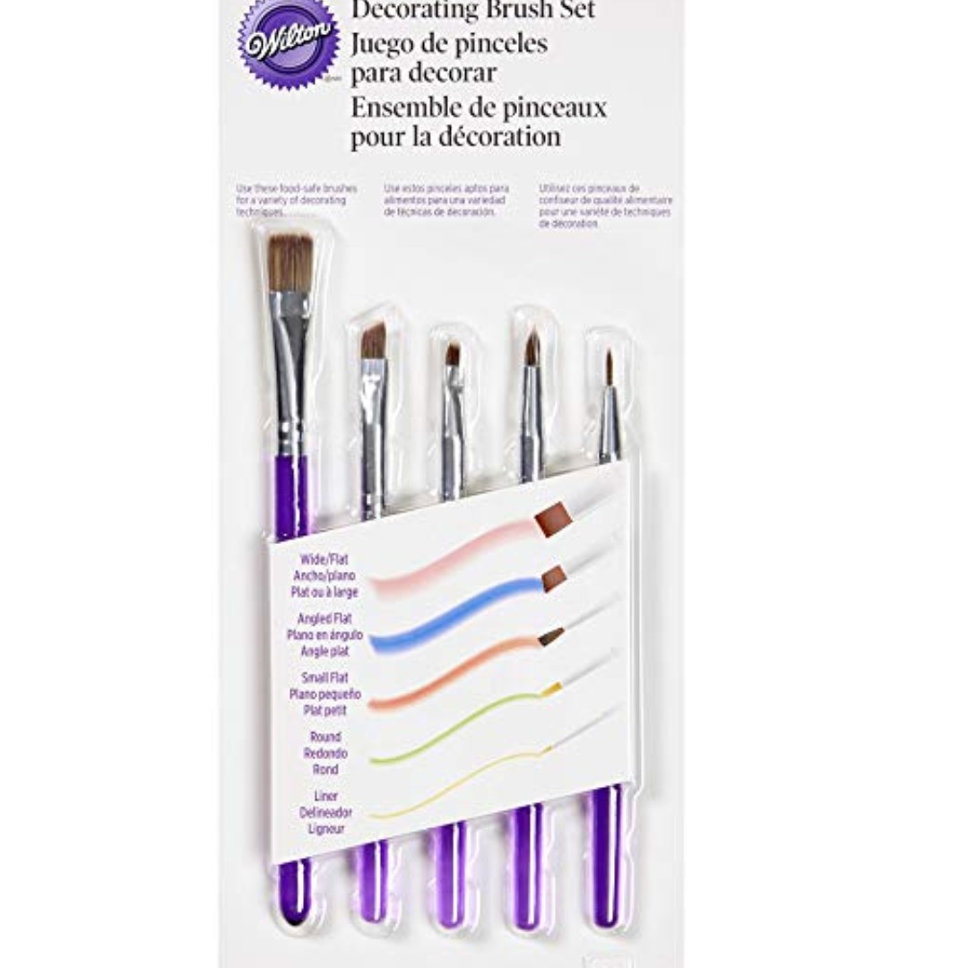 Wilton Cake Decorating Tools 5 Piece Brush Set Wl017 Wl 017