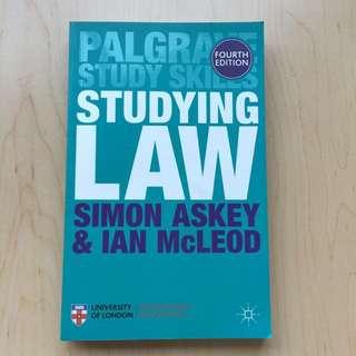 Studying Law, fourth ed. - Palgrave Study Skills