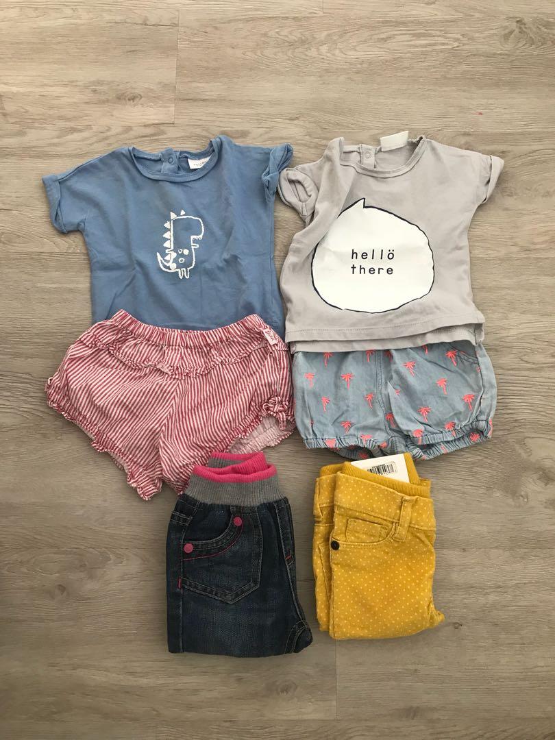 6pcs Of Baby Girl Going Out Clothes 3 5m Babies Kids Babies