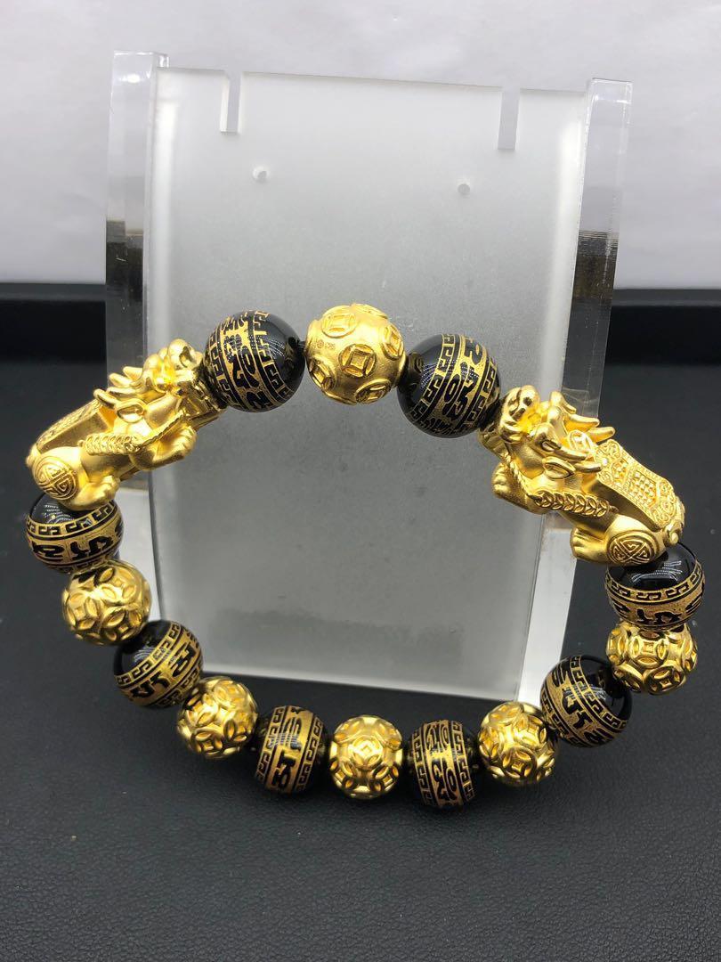 Pixiu bracelet 999 gold best sale