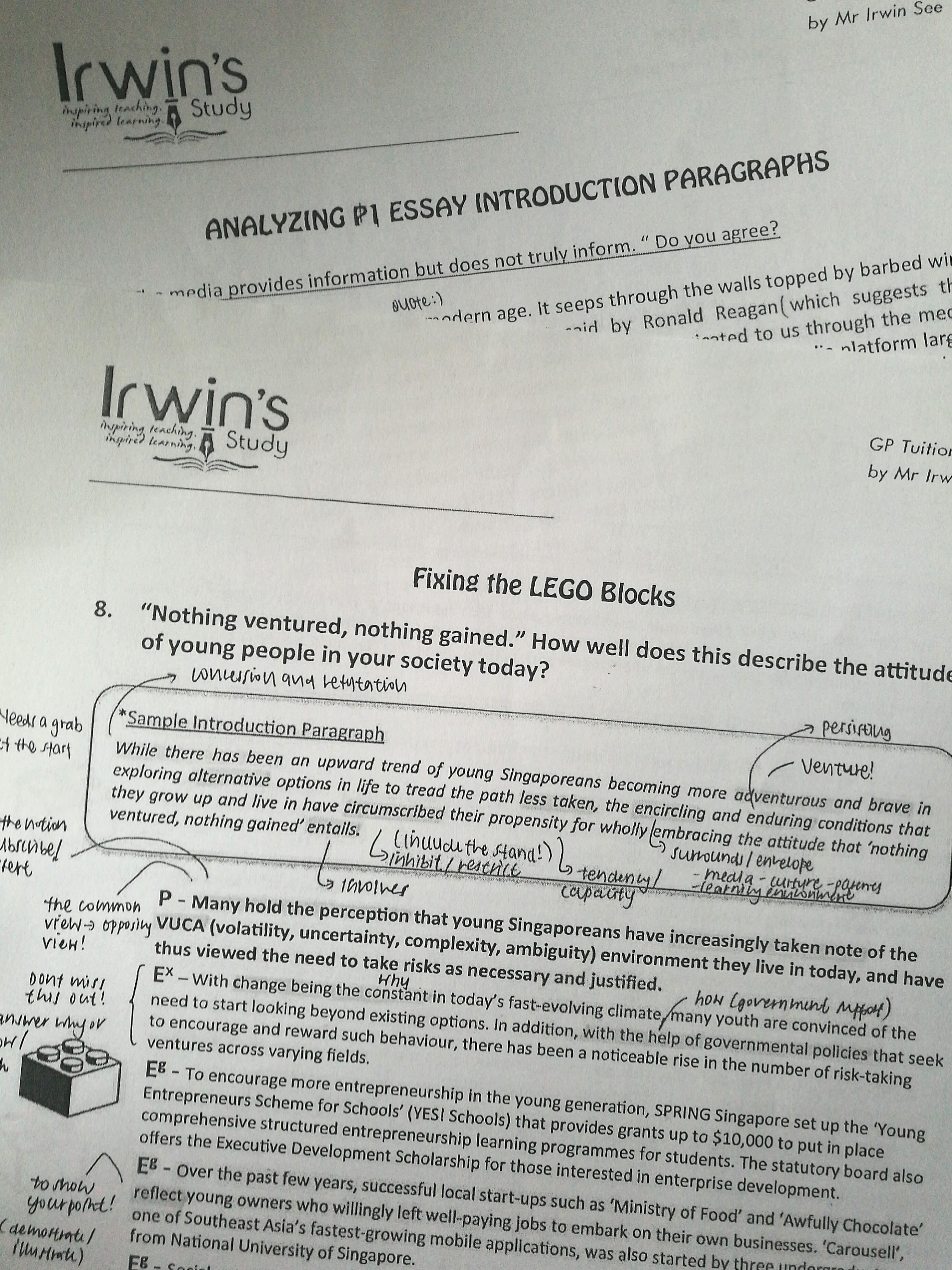 [A Level] GP Tuition Notes Irwin's study, Hobbies & Toys, Books ...