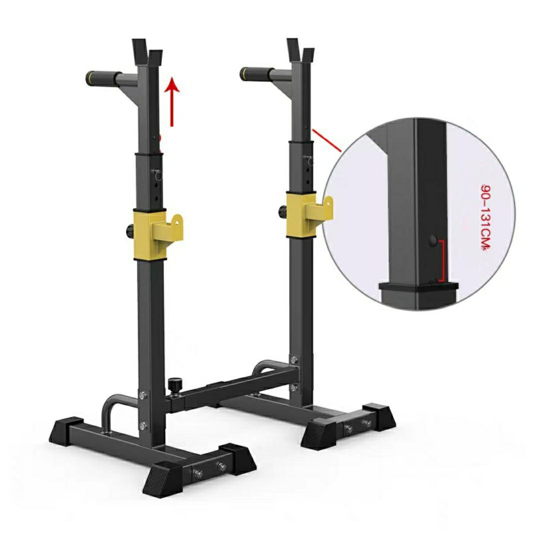 Adjustable Squat Rack Dipping Bar Weight Rack Gym Equipment 500kg