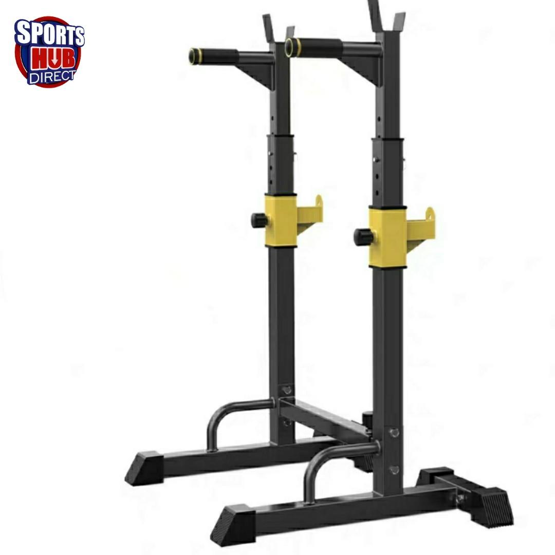 Adjustable Squat Rack Dipping Bar Weight Rack Gym Equipment 500kg ...