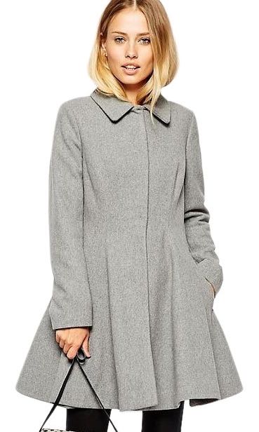 Grey skater coat outlet