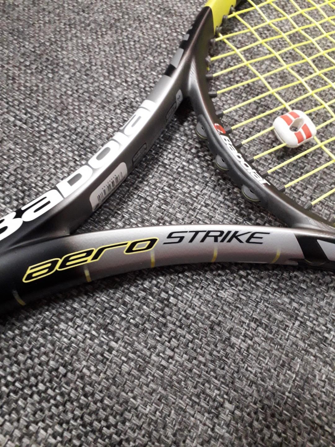 Babolat Aero Strike tennis racket, Sports Equipment, Sports & Games ...