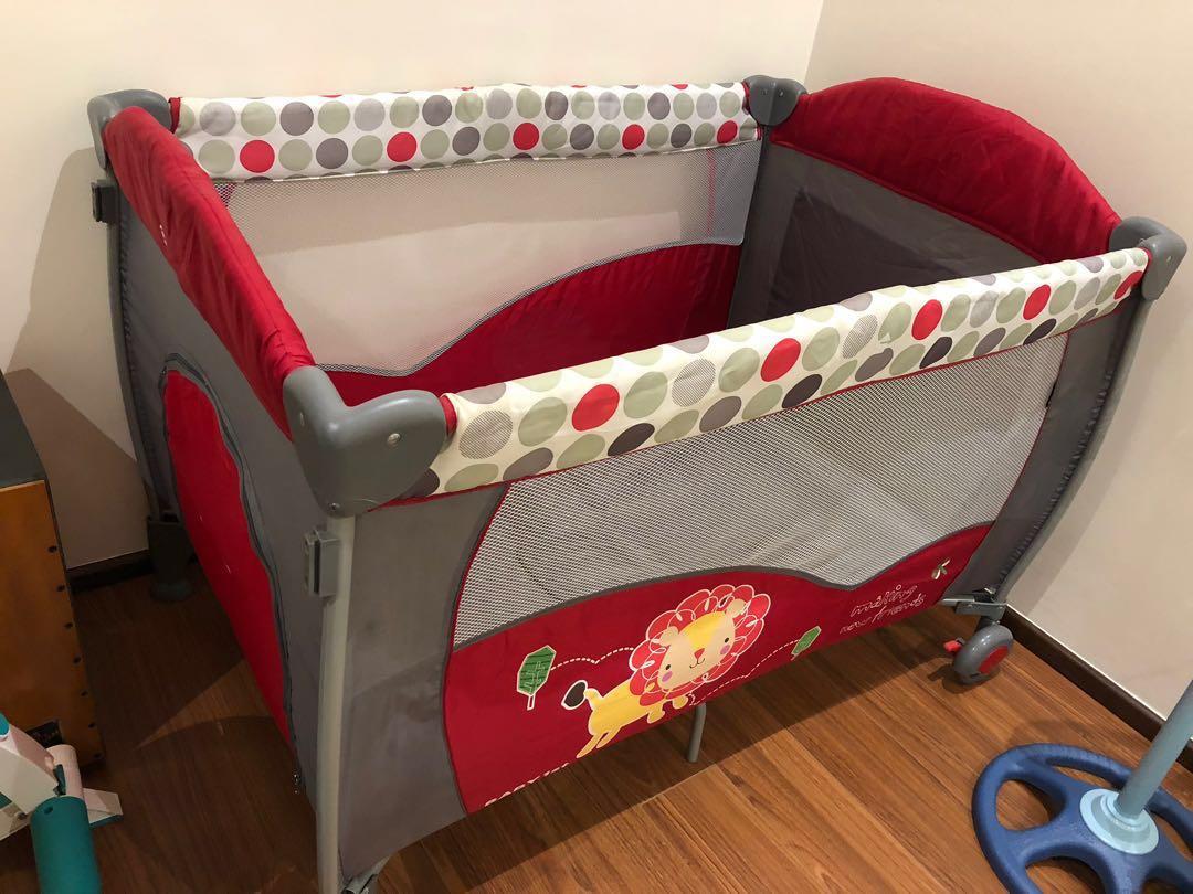 red baby cribs