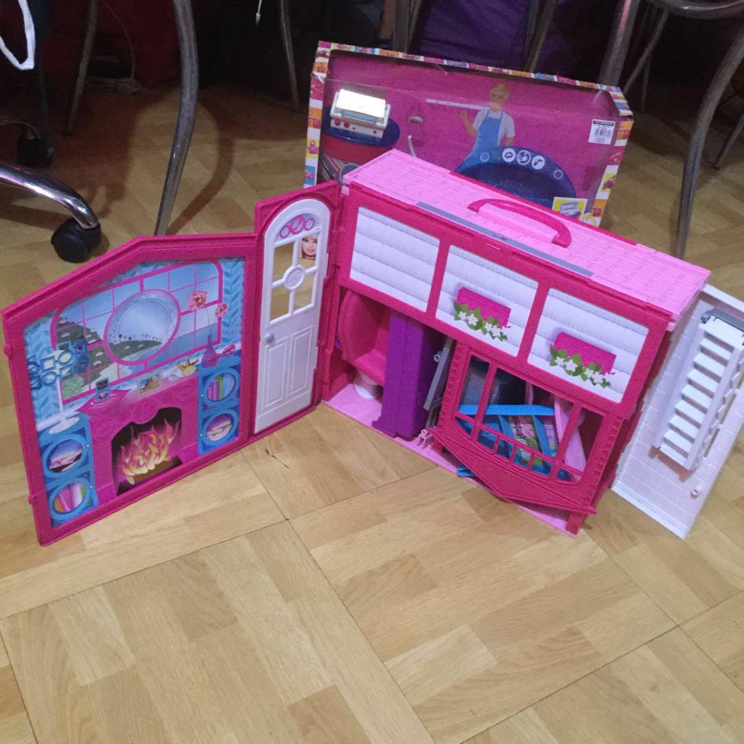 Barbie Doll House & Swimming Pool, Hobbies & Toys, Toys & Games on Carousell