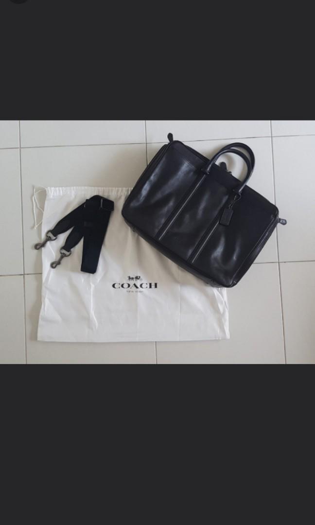 Black Coach Briefcase Men S Fashion Bags Wallets Briefcases On Carou - Coach Leather Briefcase Mens Black Coach Briefcase Men S Fashion Bags Wallets Briefcases On Carou - Coach Leather Briefcase Mens