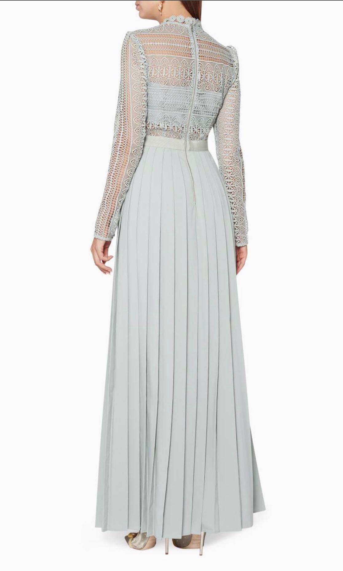 Self portrait spiral lace maxi on sale dress