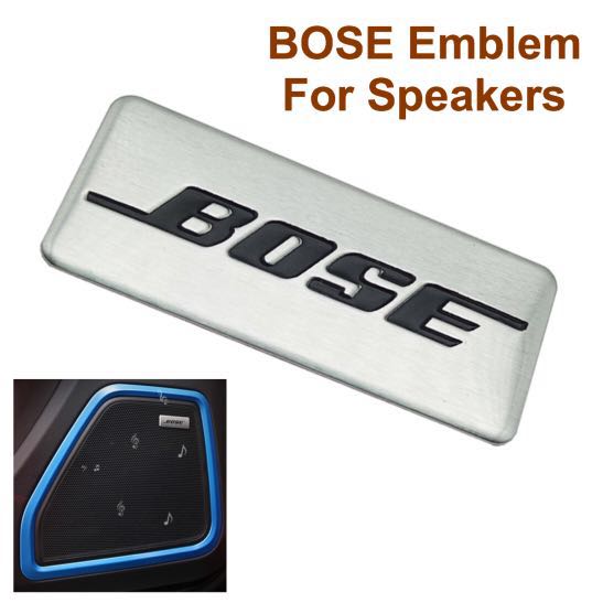 Bose Speaker Aluminium Emblem (Silver), Car Accessories, Accessories on