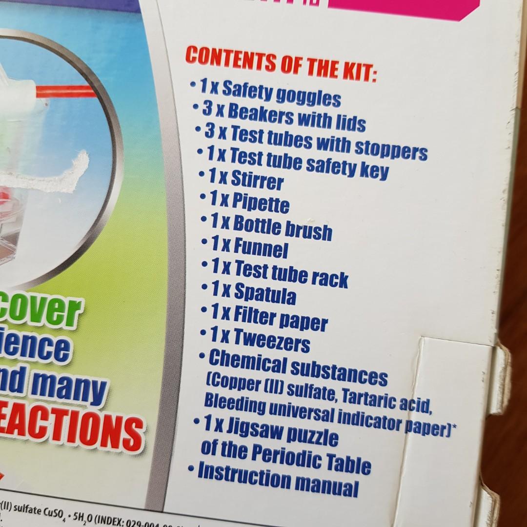 my first chemistry set clementoni